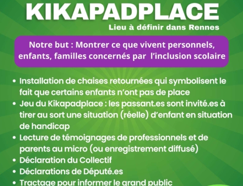 Pour une école réellement inclusive : Rendez-vous le 24 mai à Rennes