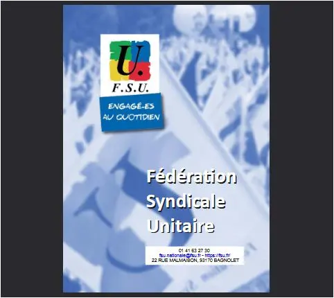 Livret FSU v2025