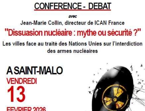 Conférence-débat « Dissuasion nucléaire : mythe ou sécurité ? » – St Malo 13fev2026