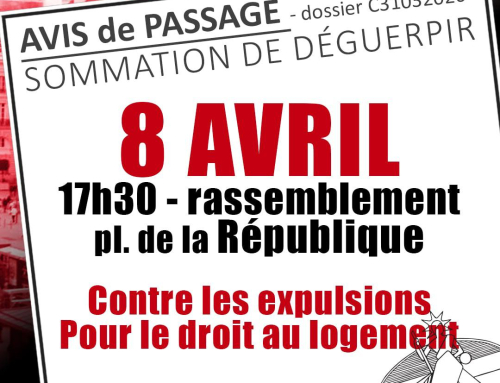 Rassemblement pour les éxilées en InterOrga 8 avril 2026
